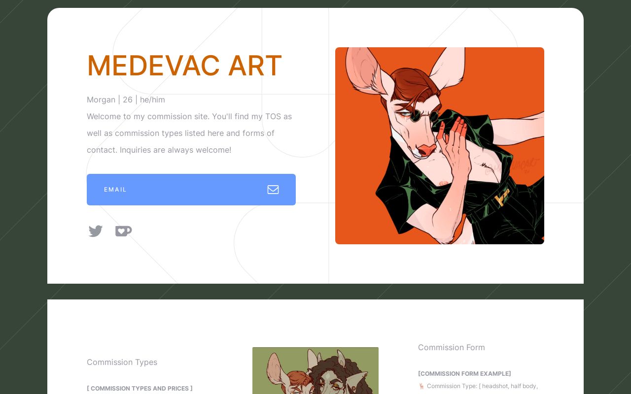 Carrd profile picture for @medevac